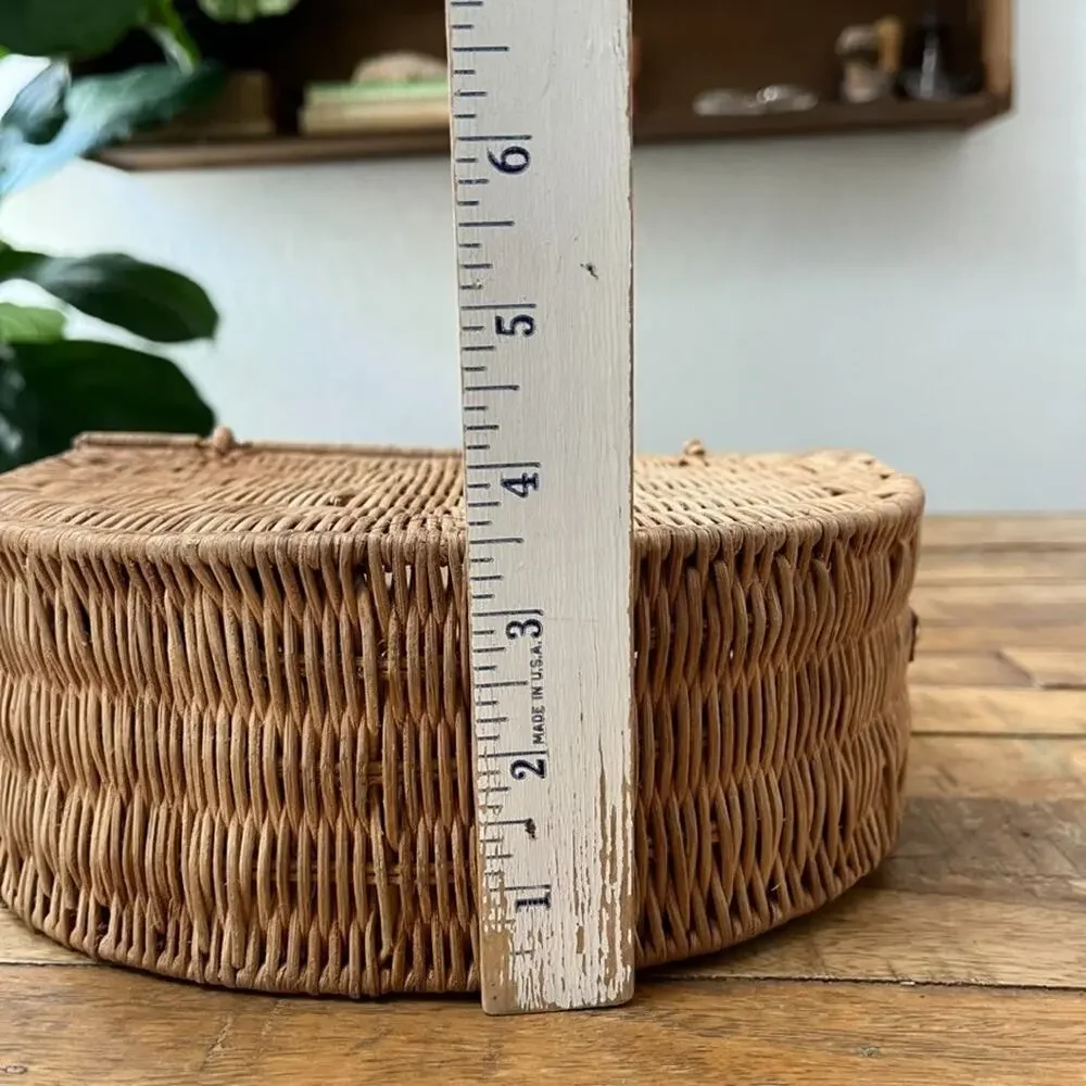 Half Moon Rattan Wicker Bag 9